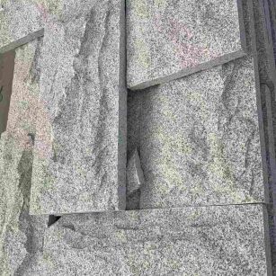 西宁 芝麻白自然面花岗岩成品板