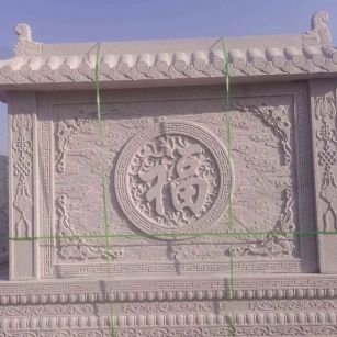 西宁 芝麻白花岗岩屏风，照壁，影壁