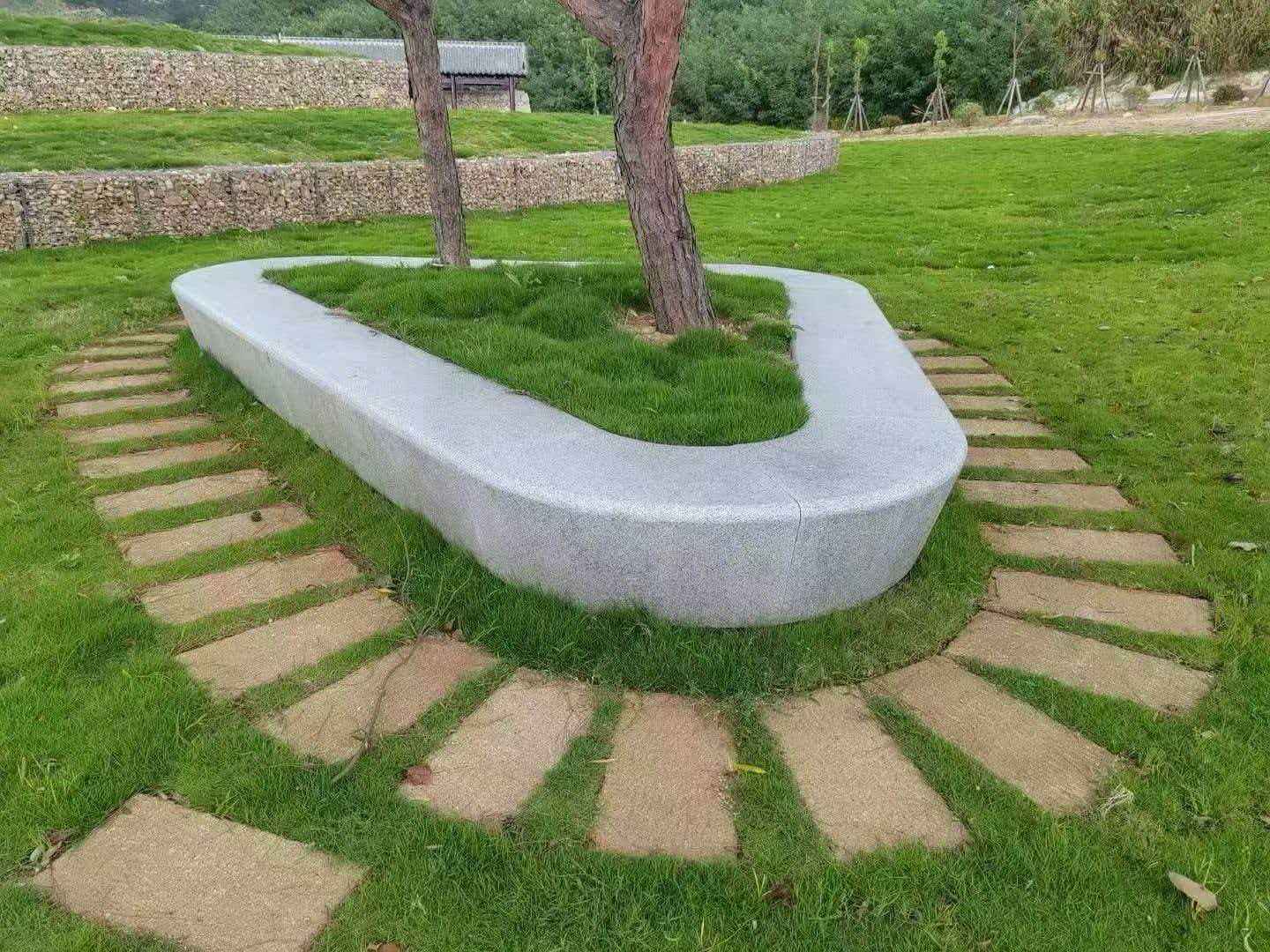 西宁 芝麻白光面整石坐凳